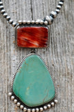 | Revival | The Checkmate Two Stone Pendant