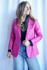 The Lettie Faux Leather Blazer
