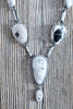 The Belle Haven White Buffalo Lariat Set by Navajo Artist Sara Wells