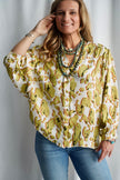 The Sterling Printed Dolman Blouse