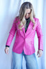 The Lettie Faux Leather Blazer