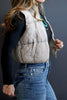 The Liza Slicker Puffer Vest Crop