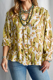 The Sterling Printed Dolman Blouse