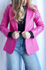 The Lettie Faux Leather Blazer