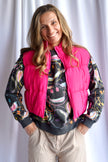 The Liza Slicker Puffer Vest Crop