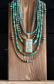 | Revival | The Harbor Stacker Turquoise Necklace | 8 mm Native Made |