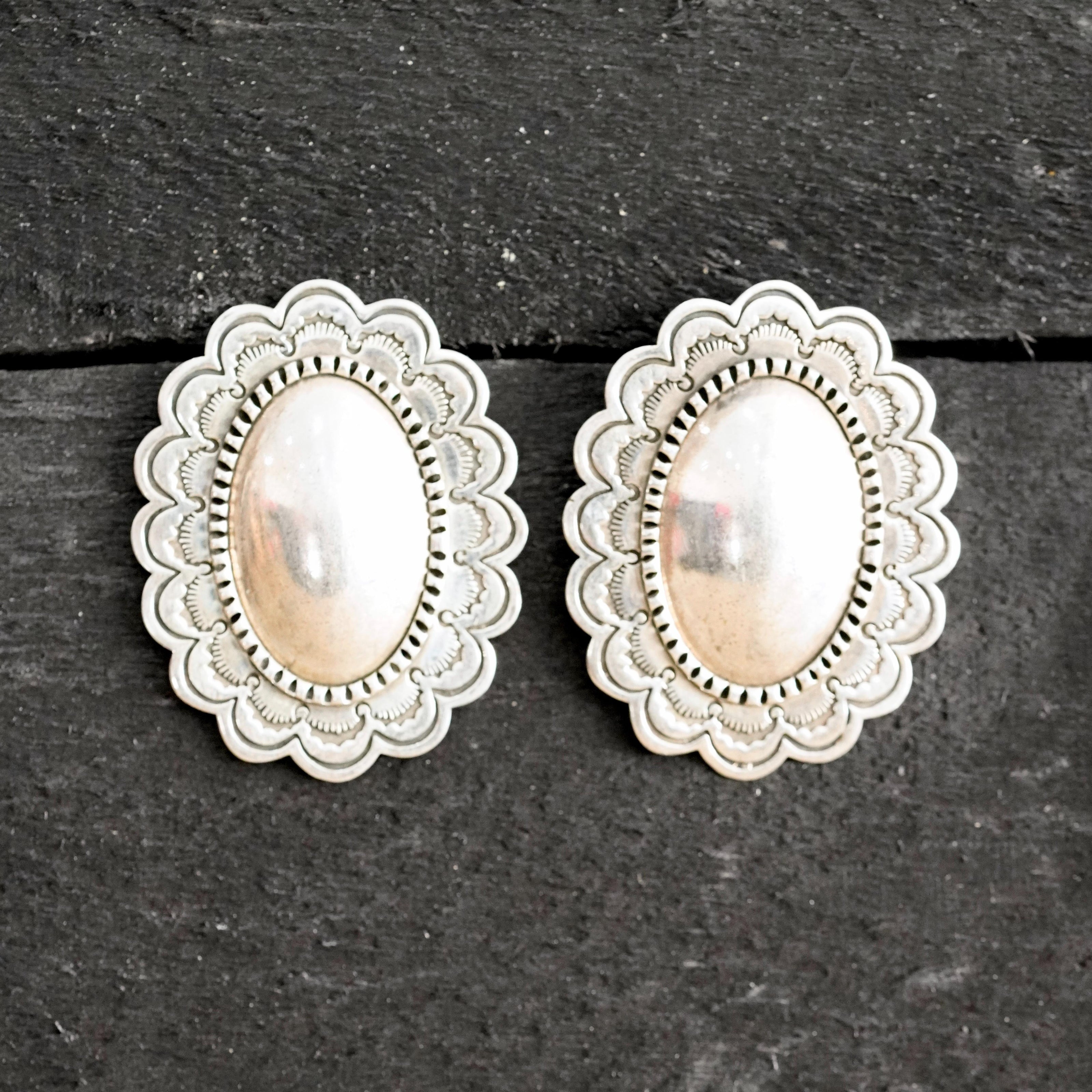 The Delores Sterling Silver Conchos
