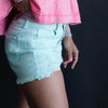 The Lindy Mid Rise Frayed Short