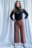 The Wrigley Wide Leg Crops in Espresso