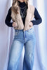 The Liza Slicker Puffer Vest Crop