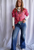 Autumn Feels Puff Sleeve Button Down