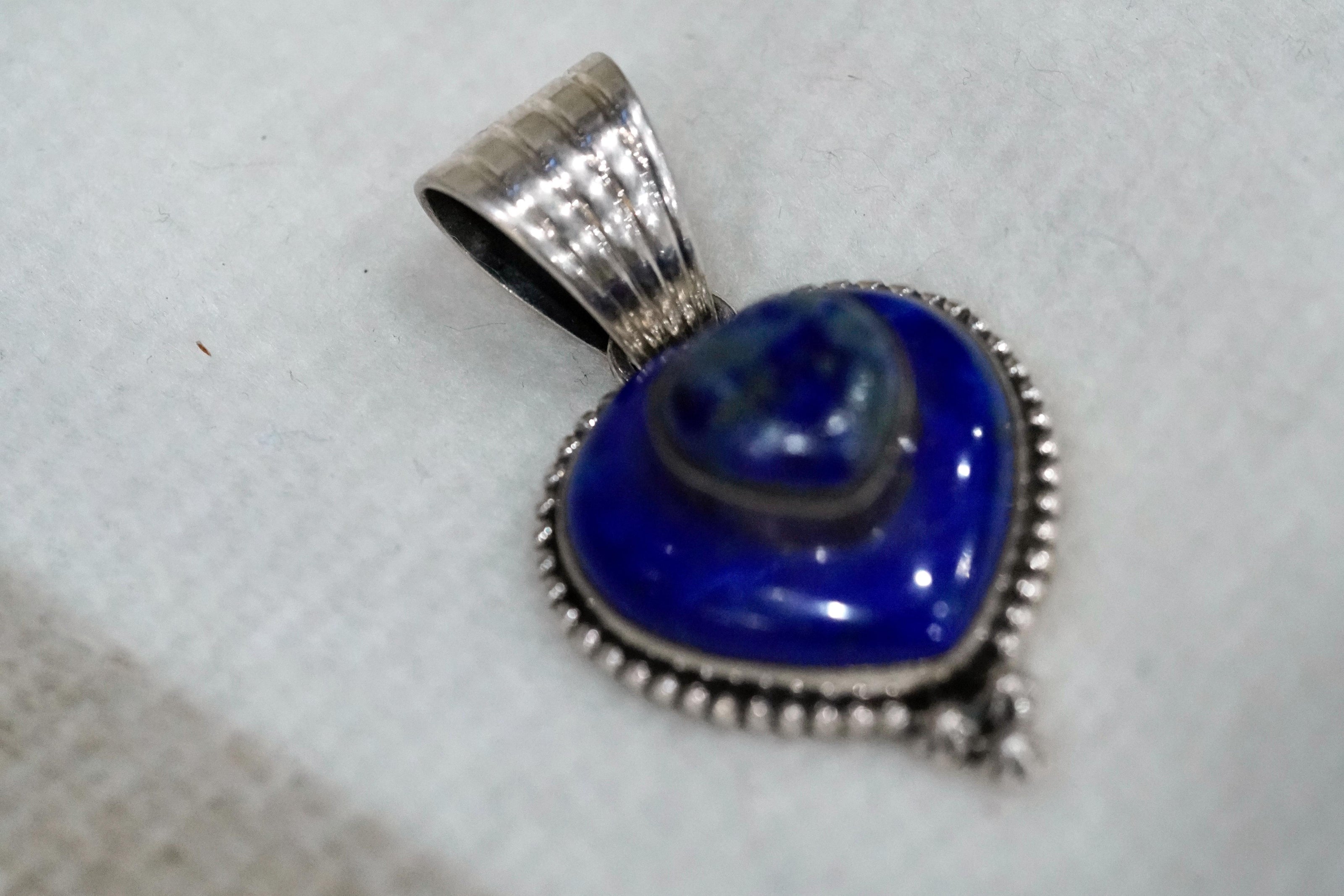 The Forget Me Not Pendant | Blue Lapis & Denim Lapis |