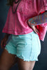 The Lindy Mid Rise Frayed Short