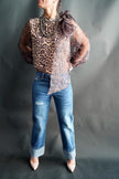 The Baxter Leopard Print Bow Blouse
