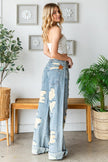 The Brinetta Distressed Denim Pant