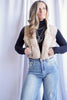 The Liza Slicker Puffer Vest Crop