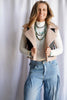 The Express Her Sherpa & Faux Leather Vest