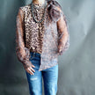 The Baxter Leopard Print Bow Blouse