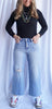 The Nori Wide Leg Crop by Hidden Jeans in Vintage Wash