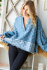 The Star Payson Balloon Sleeve Denim Pullover