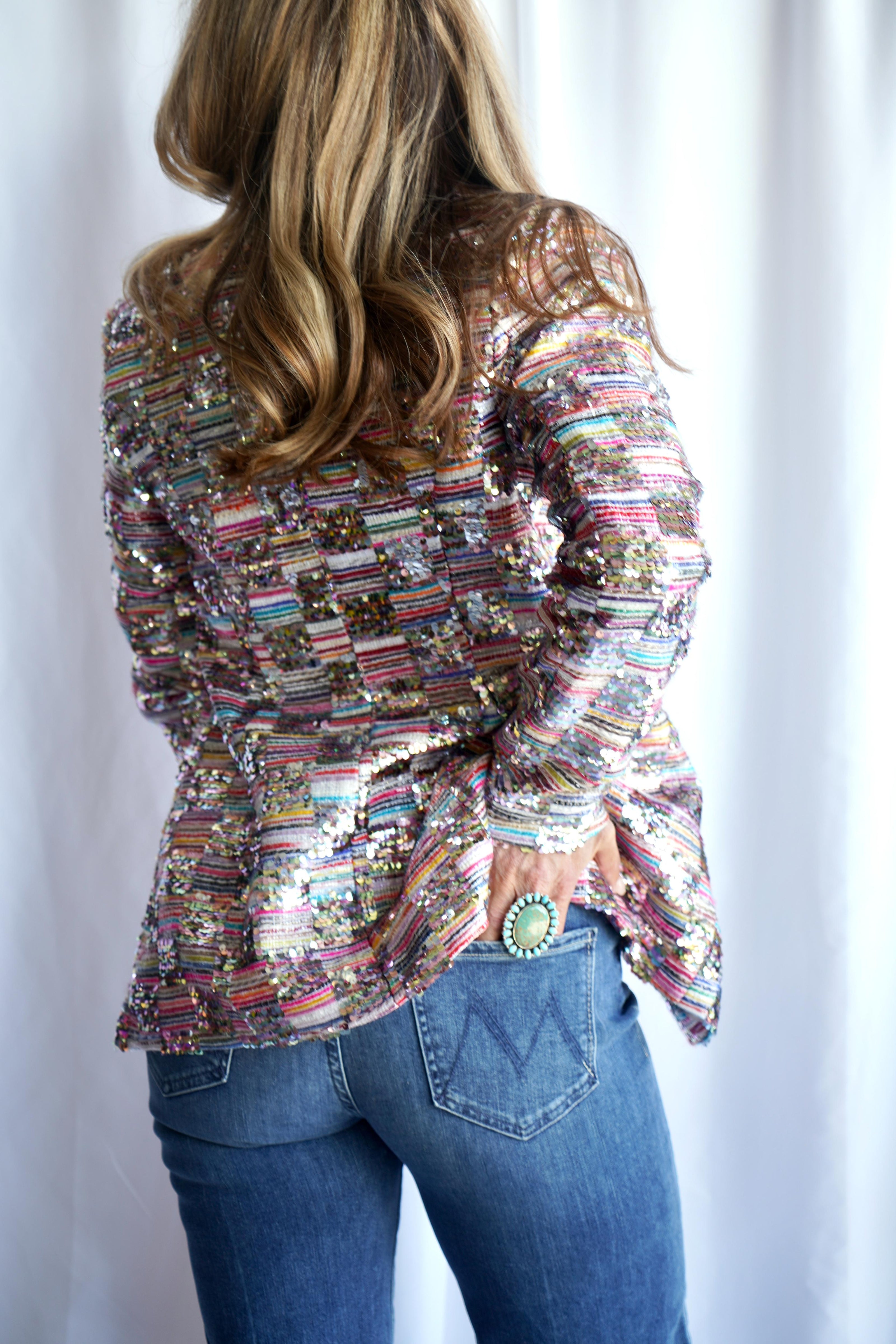 Ursula Sequin And Tweed Blazer