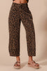 Leopard Print Twill Mid Rise