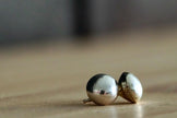 The Hudson Cushion Pearl Studs | Navajo Artist Selina Warner | 8 mm |