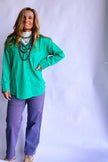 The Little Edie Textured Button Down