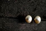 The Hudson Cushion Pearl Studs | Navajo Artist Selina Warner | 14 mm |