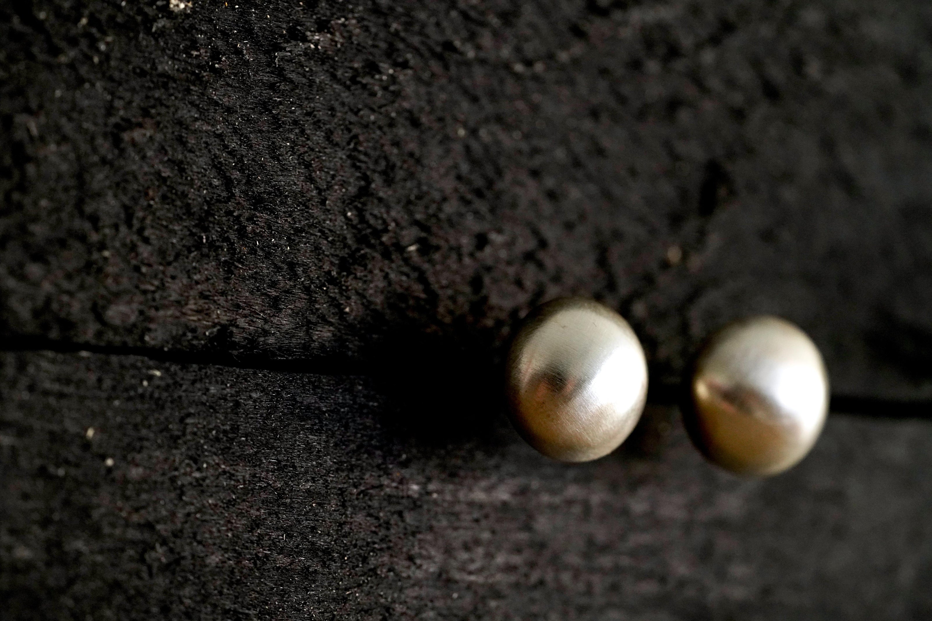 The Hudson Cushion Pearl Studs | Navajo Artist Selina Warner | 14 mm |