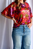 The Rosa's Cantina Sequin Party Blouse