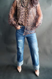 The Baxter Leopard Print Bow Blouse