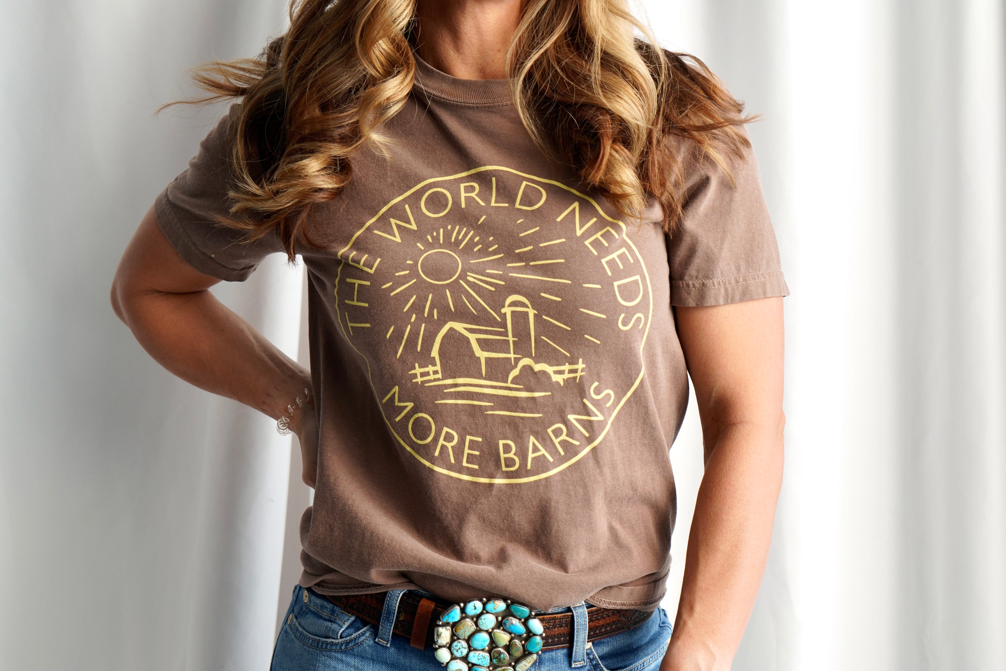 More Barns - Gold Print Tee