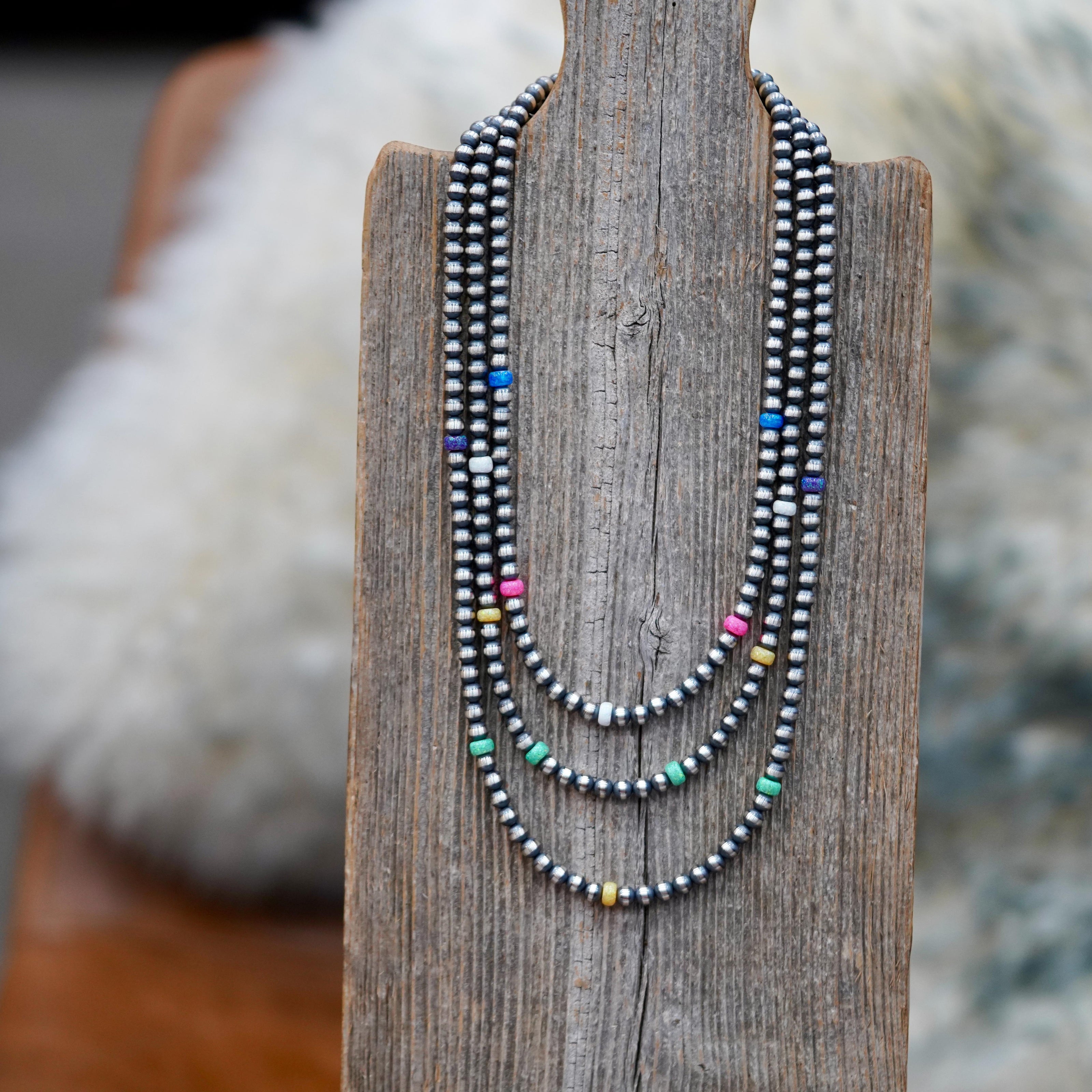 The Frankie Necklaces | Native Made Pearls with Opals |