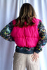 The Liza Slicker Puffer Vest Crop