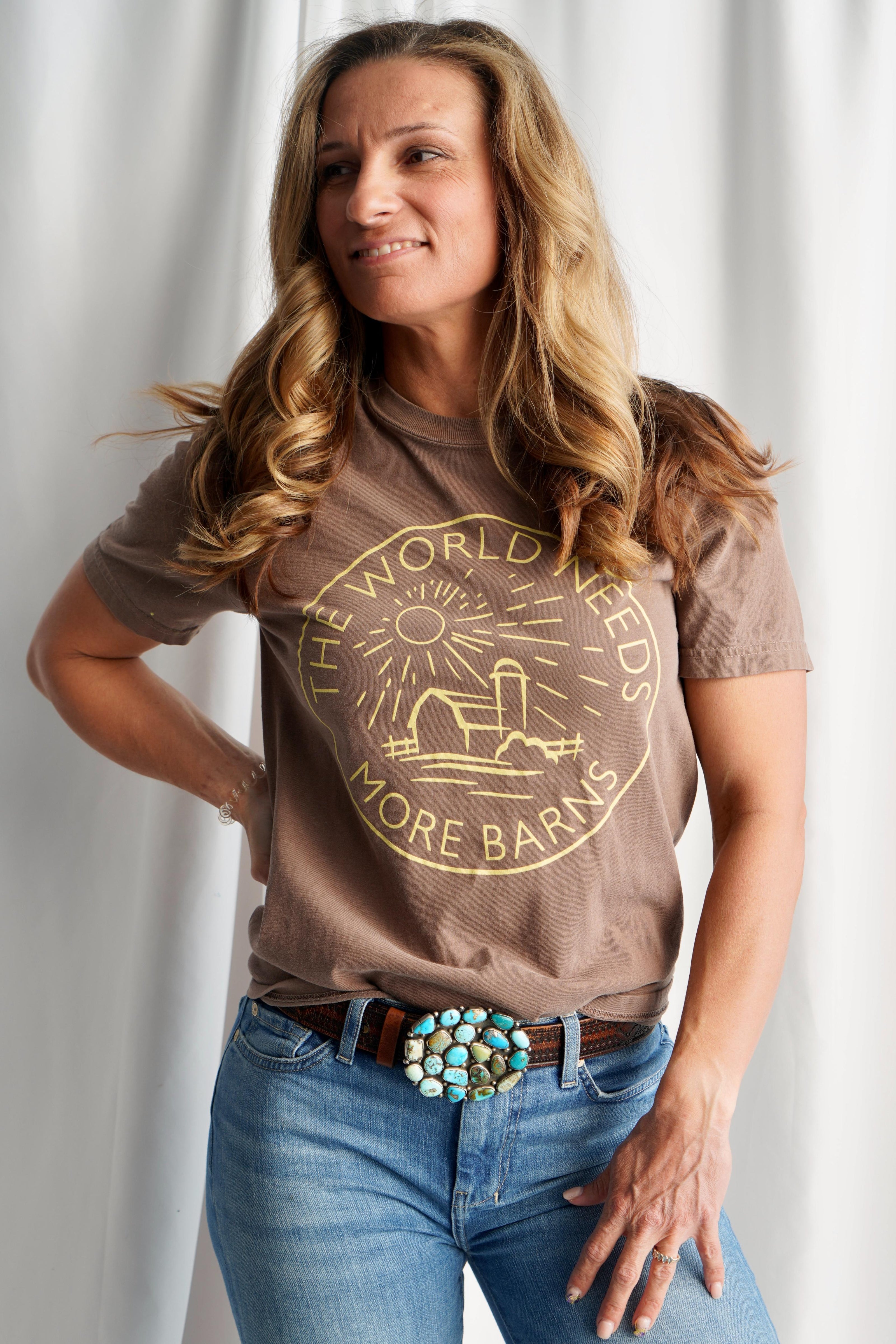 More Barns - Gold Print Tee