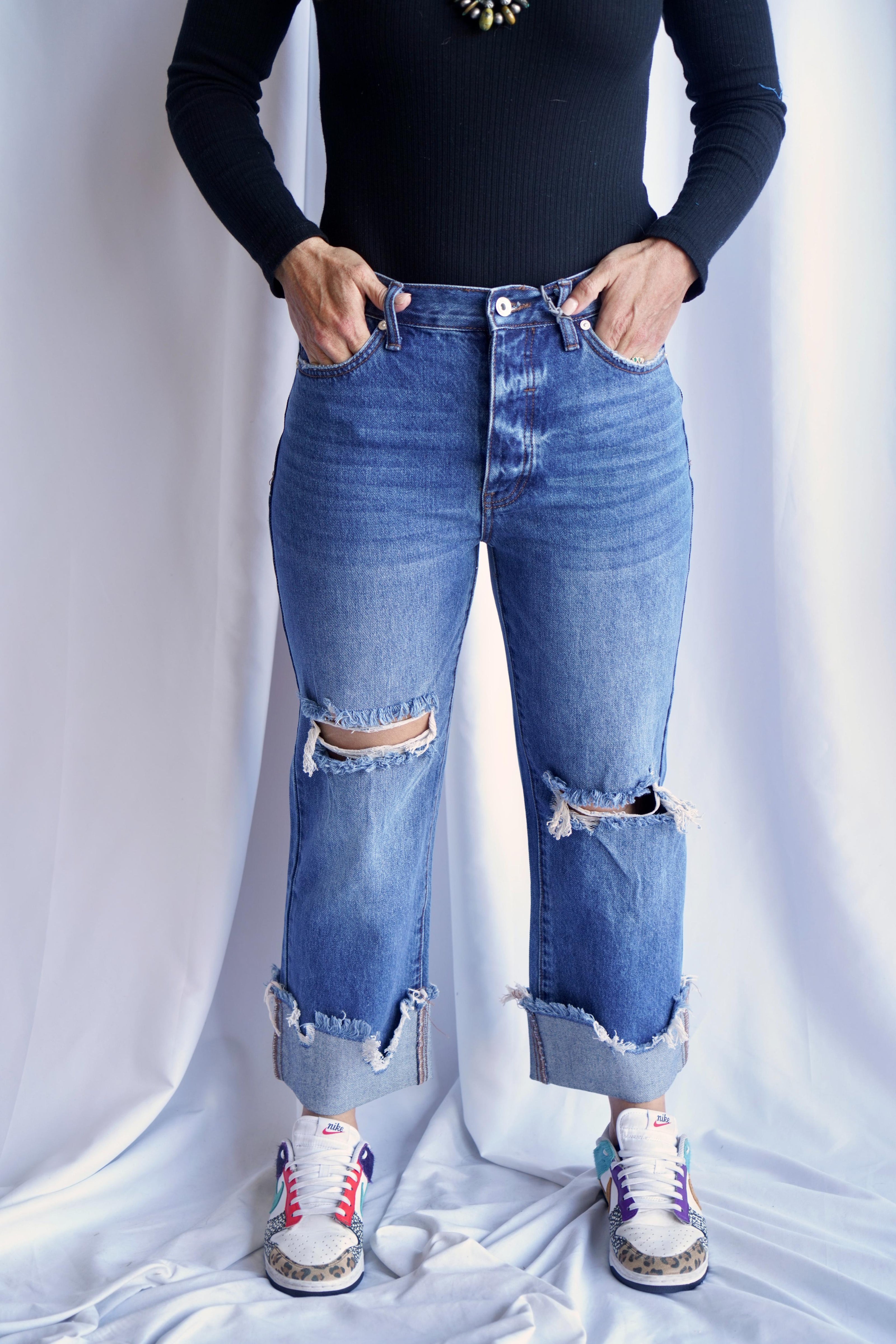 The Bordertown Cuffed Dad Jean