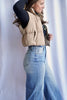 The Liza Slicker Puffer Vest Crop
