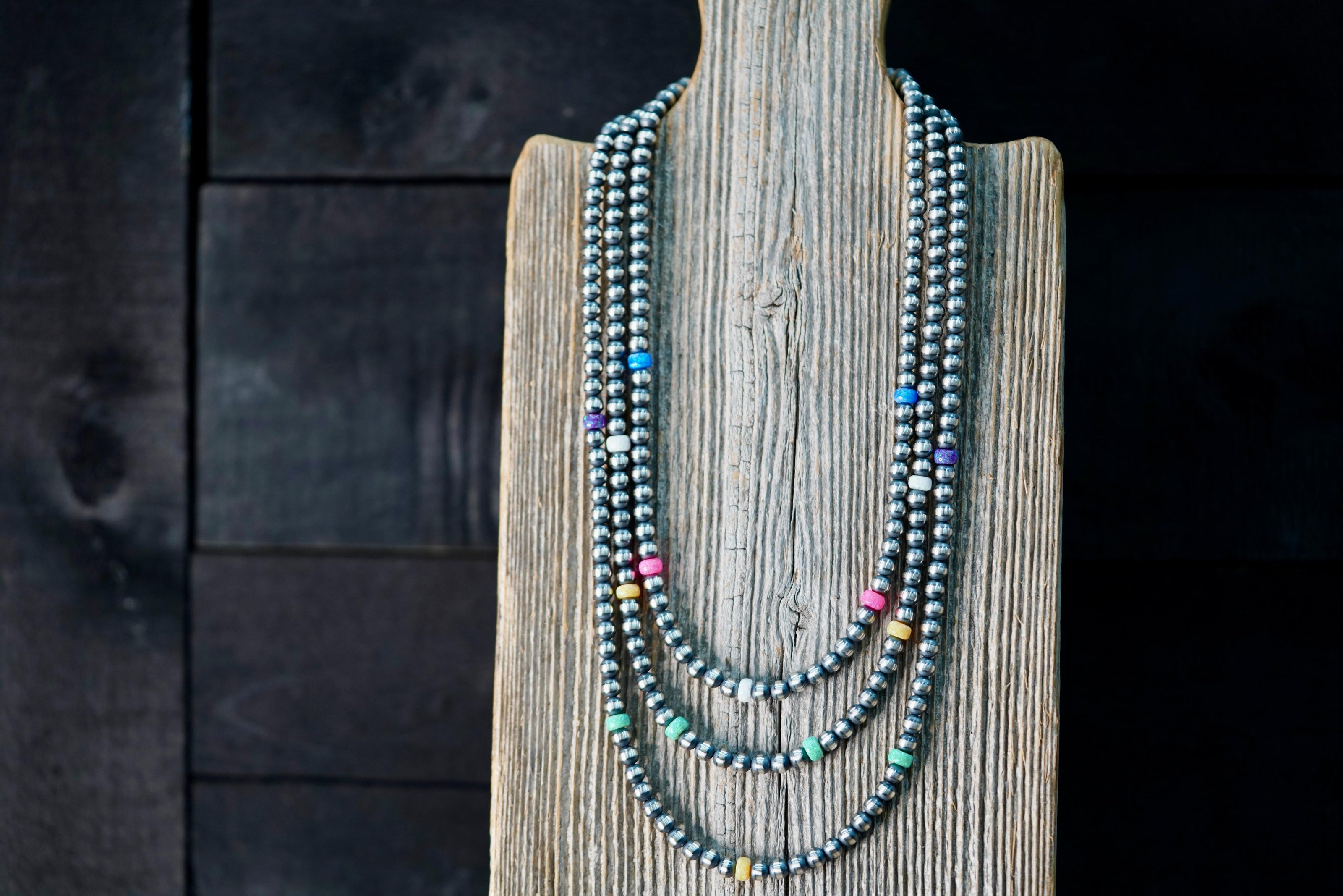 The Frankie Necklaces | Native Made Pearls with Opals |