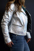 The Adeni Holographic Leather Jacket