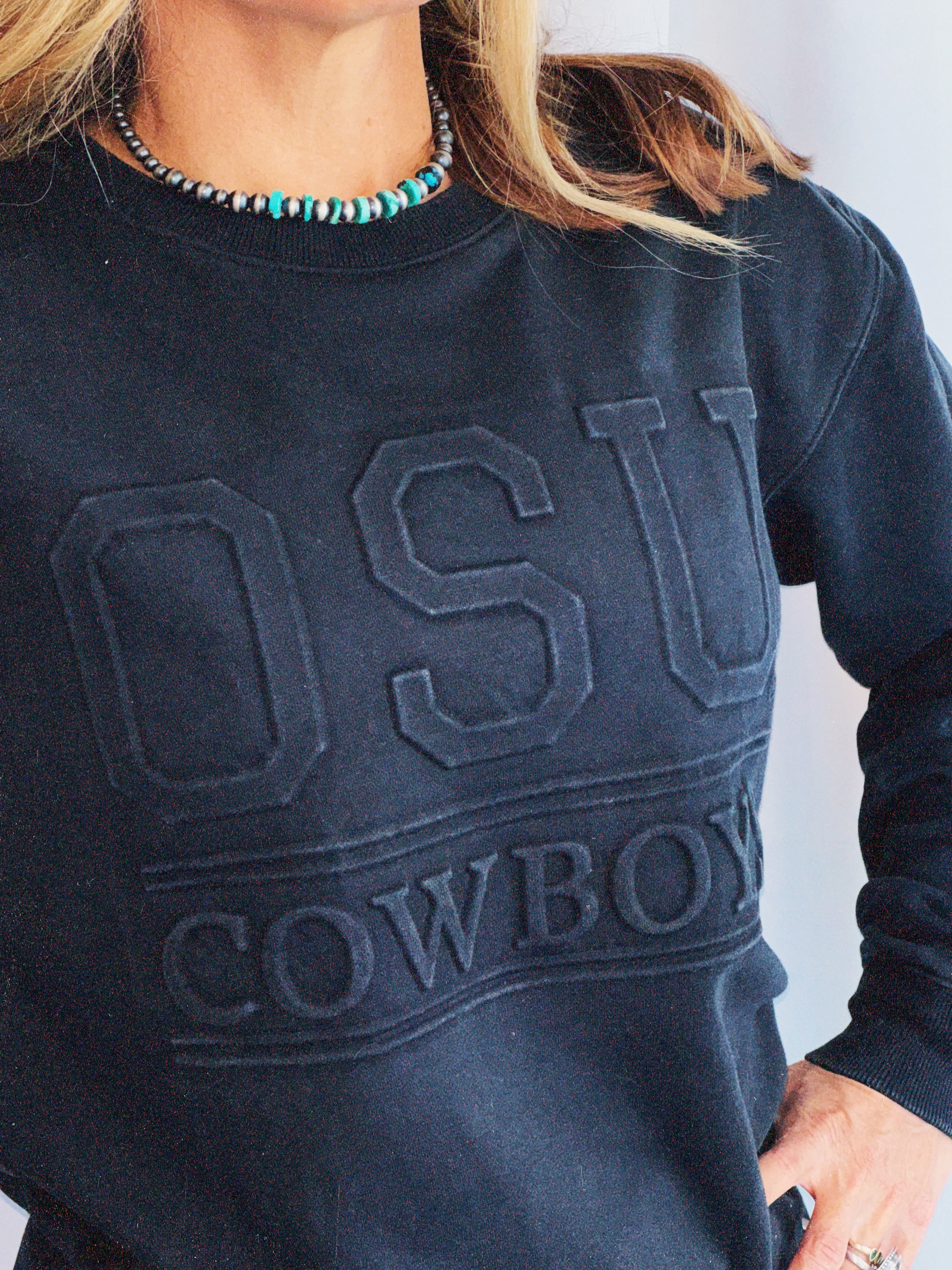 The Cowboys OSU Embossed Pullover