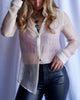 The Miah Blurred Sheer Button Down by Sage the Label
