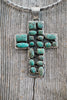 The St. Canute Green Turquoise Cluster Cross