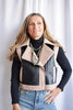 The Express Her Sherpa & Faux Leather Vest