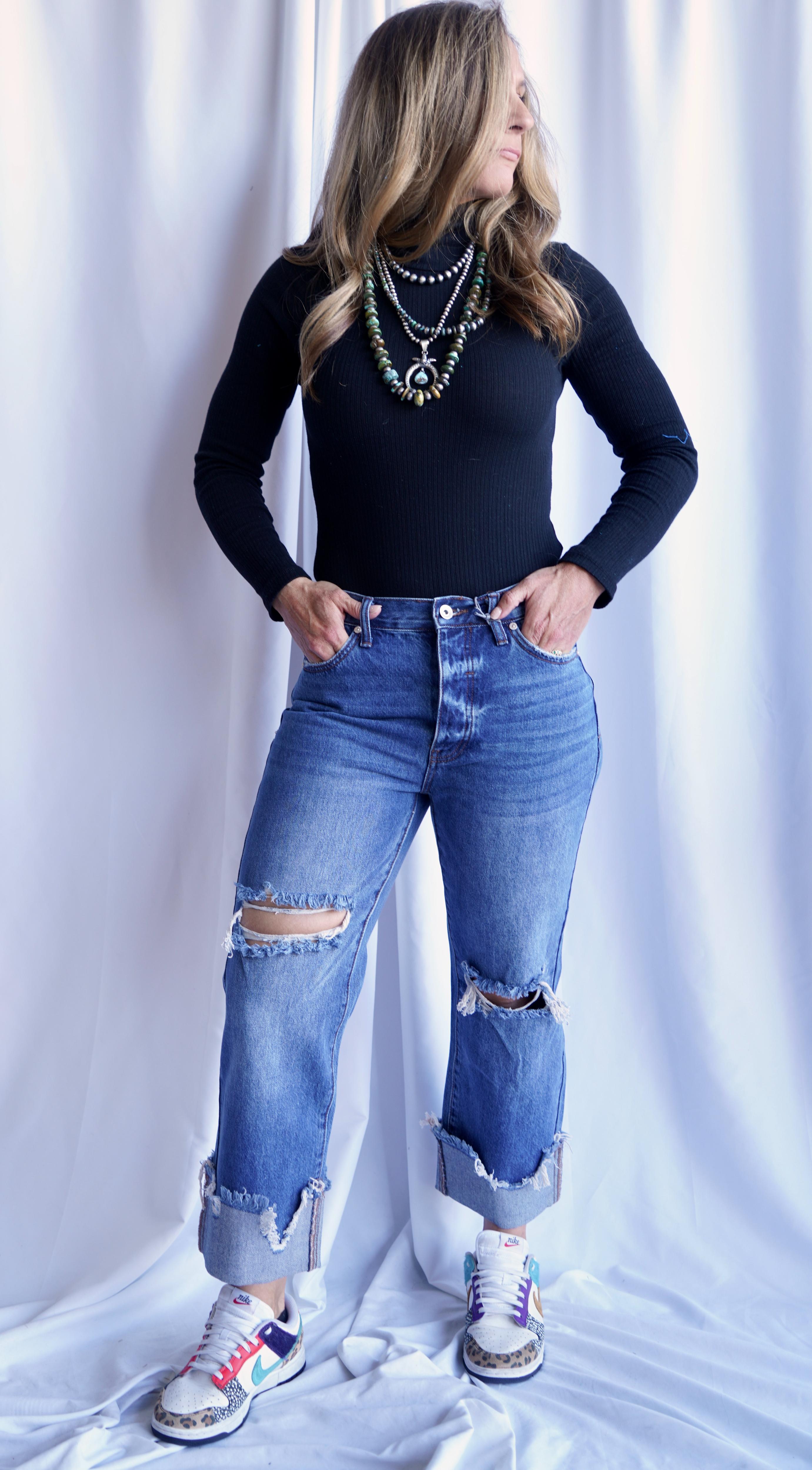 The Bordertown Cuffed Dad Jean