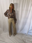 The Danny Animal Print V-Neck Blouse