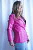The Lettie Faux Leather Blazer
