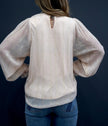 The Canter Crinkle Foil Blouse