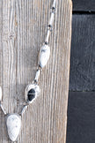 The Belle Haven White Buffalo Lariat Set by Navajo Artist Sara Wells