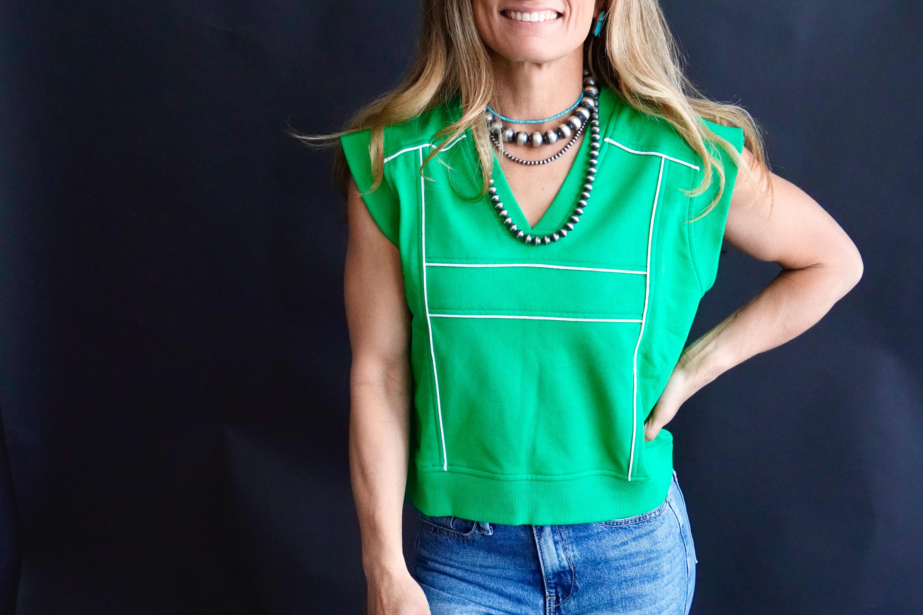The Parlay Varsity Sleeveless Sweatshirt